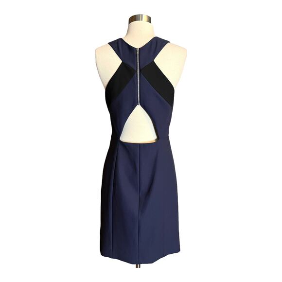 ELIZABETH AND JAMES Elliot Dress Navy Blue Dress Mini Sleeveless Cutout Back 10 - Picture 4 of 14